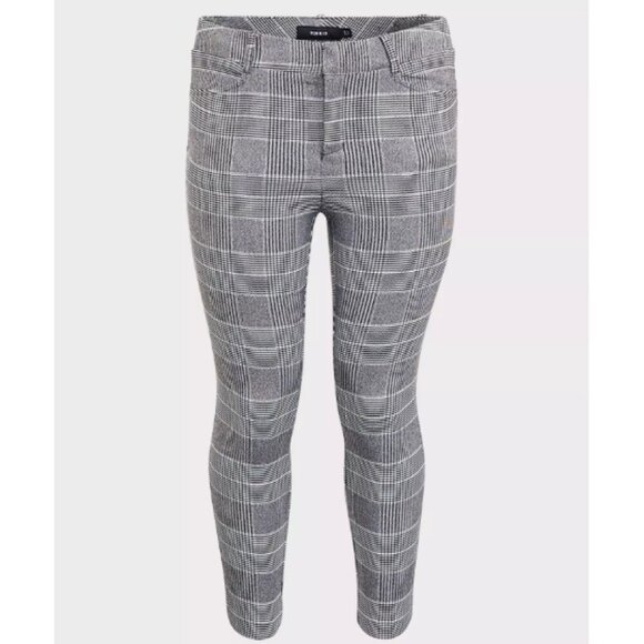 Modern Millennium Stretch Ankle Pant - Black Plaid Houndstooth - Size 24 - Picture 3 of 14